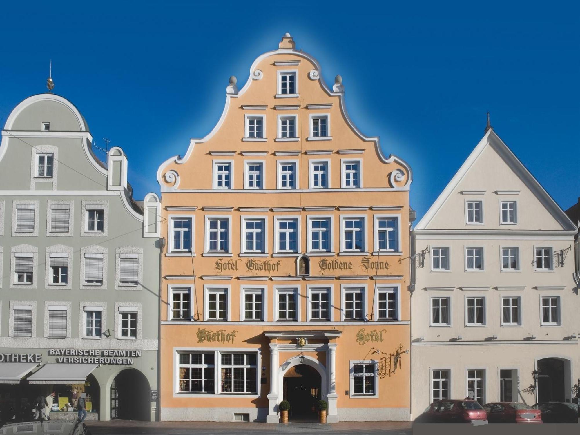 Hotel Goldene Sonne Landshut Exterior foto